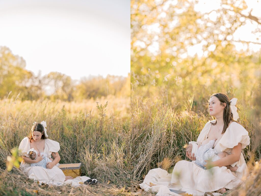 Fine art family portrait session in La Crosse Wisconsin with soft natural light