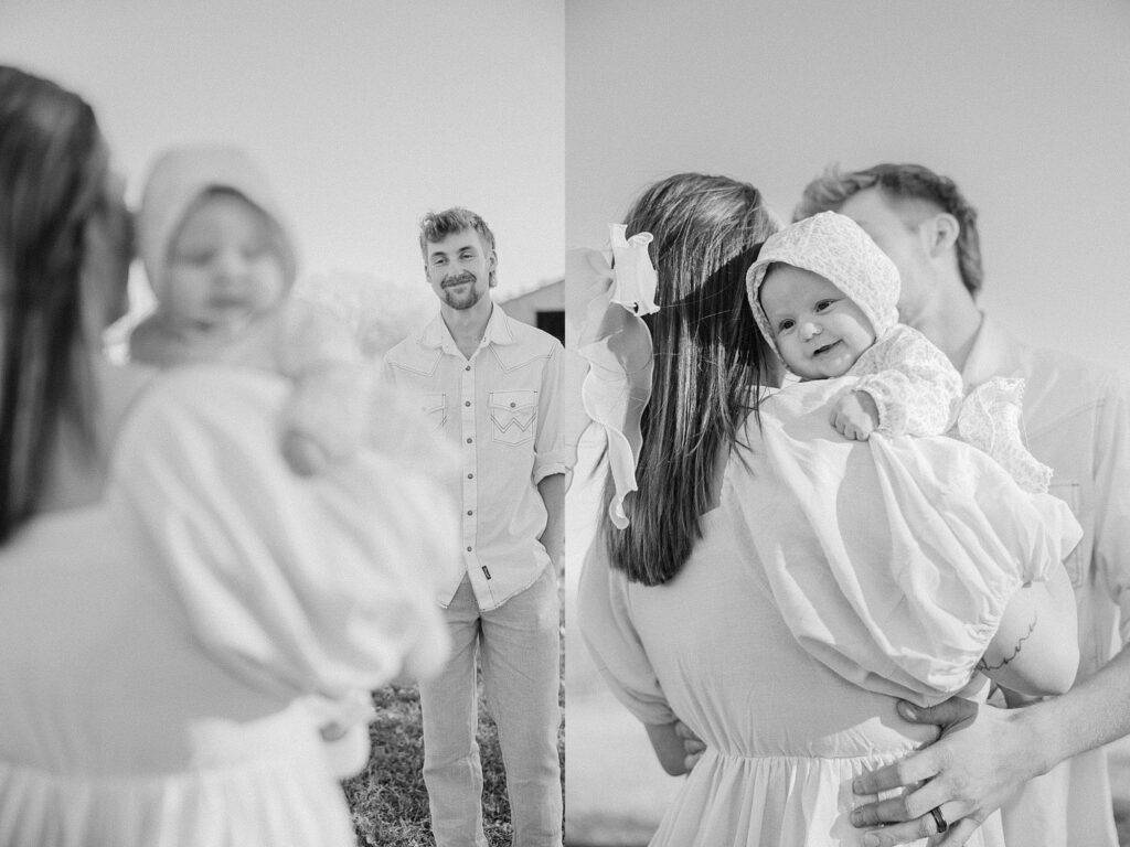 Fine art family portrait session in La Crosse Wisconsin with soft natural light